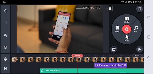 A Horizon egy egyszerű videoszerkesztő mobilra