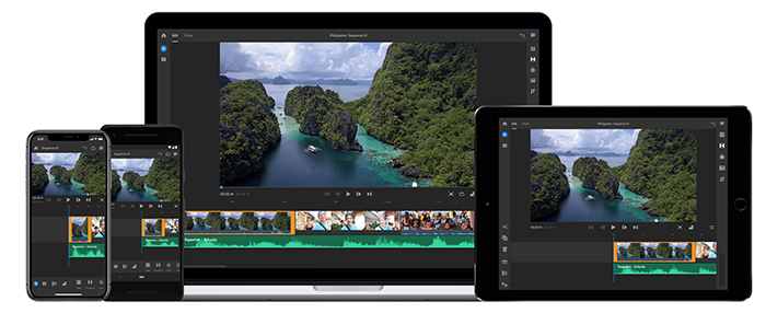 az Adobe Premiere Rush CC segítségével, ami egy sokoldalú alkalmazás online videók létrehozásához