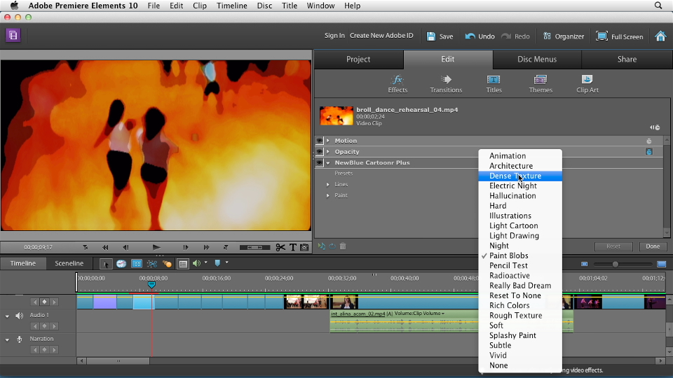 Adobe Premiere Elements Apple videoszerkesztő
