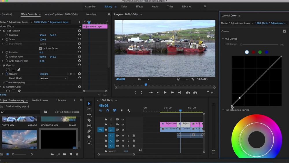 Adobe Premierre Pro CC Apple videoszerkesztő