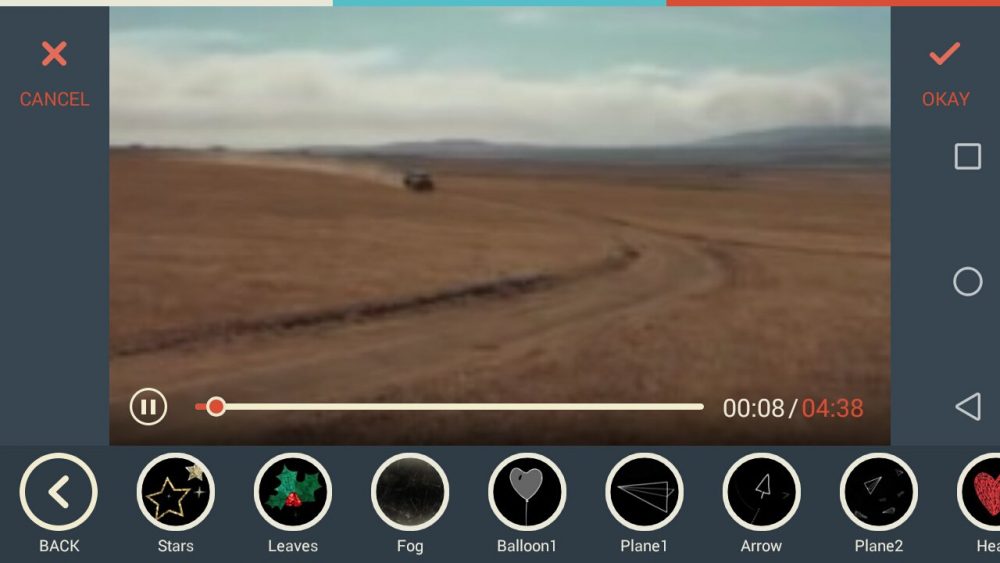 FilmoraGo videószerkesztő telefonra 