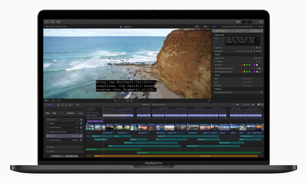 Final Cut Pro Professzionális videoszerkesztő