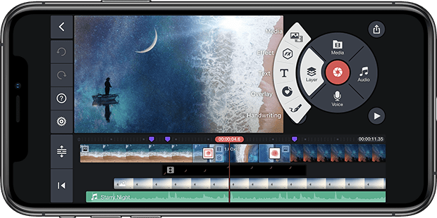 KineMaster Pro videószerkesztő telefonra 