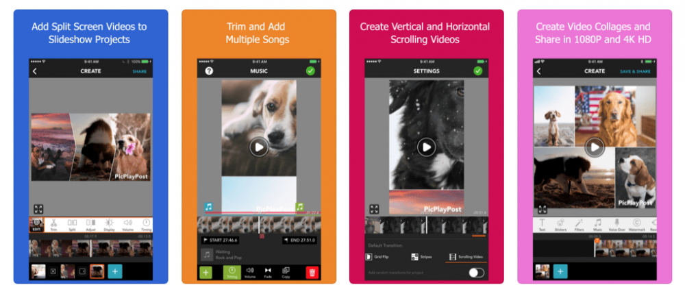 PicPlayPost videoszerkesztő app