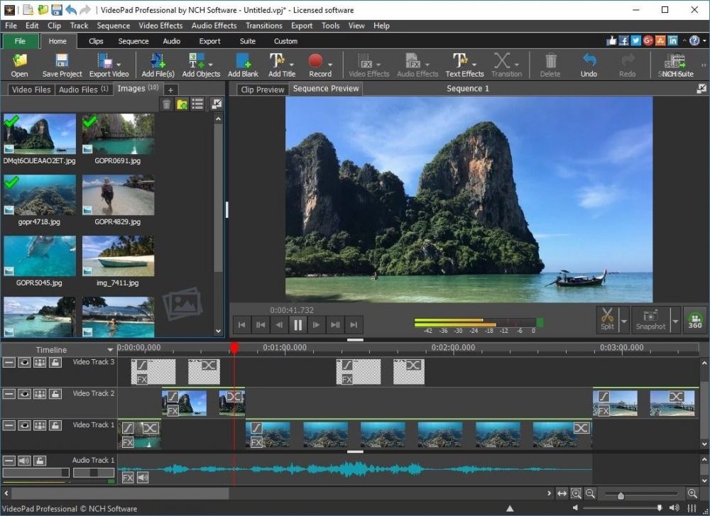 VideoPad Video Editor Windows 10 videoszerkesztő