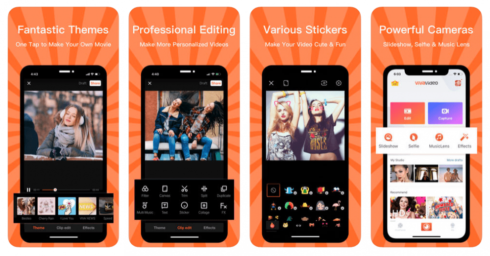 VivaVideo videoszerkesztő app